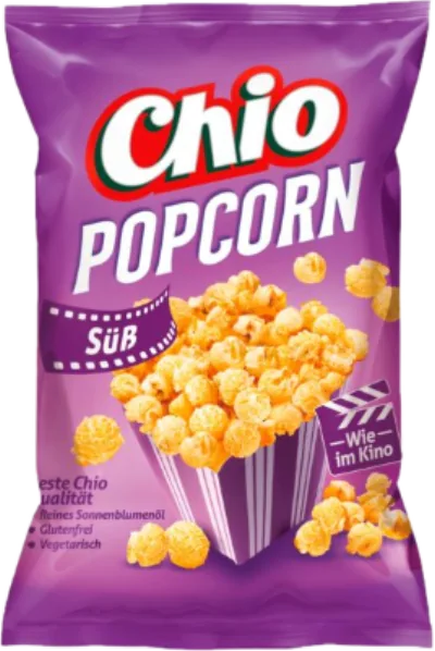 Verpackung von Chio Ready Made Popcorn süß